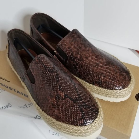 Electric Karma NWT Chocolate Python Espadrilles - Picture 2 of 3